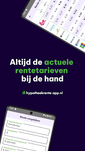 Android application Hypotheekrente app screenshort