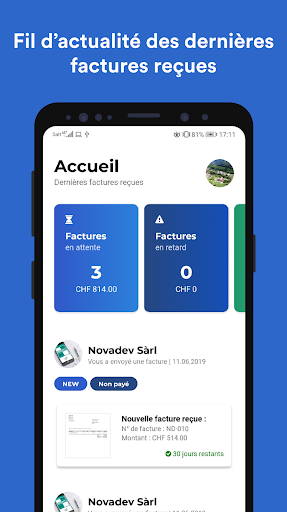 Android application TAKEBILL screenshort
