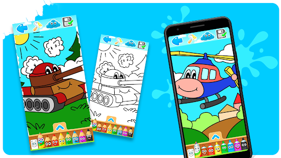 Coloring pages for children : transport 1.3.1 screenshots 10