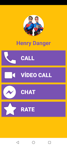 Captain Henry Fake Video Call Screen 2