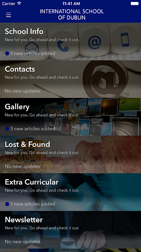 International School of Dublin Screen 2