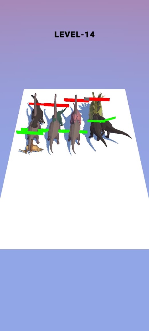 Android application Dinosaur Merge Fight 3D screenshot