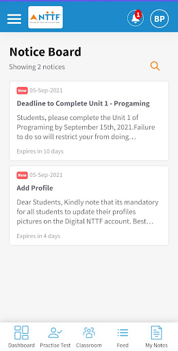 Digital NTTF Screen 3