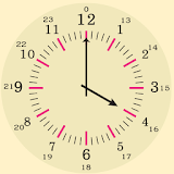 Learning clock time icon