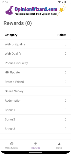 OpinionWizard Screen 3