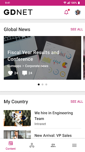 Android application GDNet screenshort