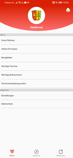 Heidenrod-App Screen 3
