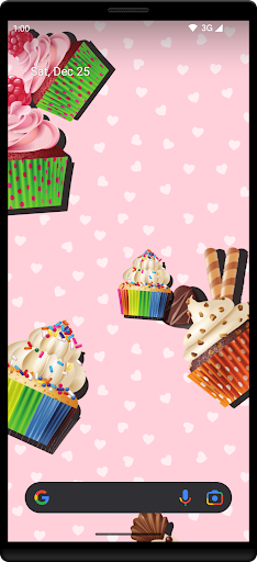 Cupcakes Live Wallpaper Screen 2