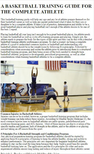 How to Do Basketball Training Screen 3