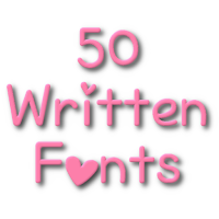 Fonts for FlipFont 50 Written