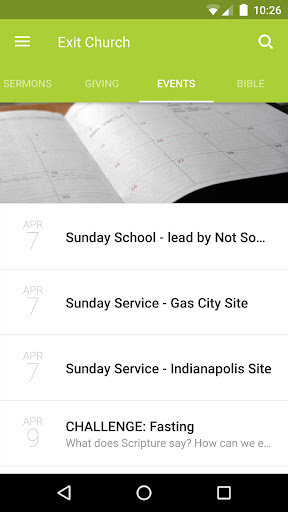 Exit Church Screen 3