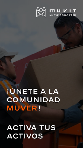 Android application Muvit Operador screenshort
