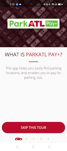 Android application ParkATL Pay+ screenshort