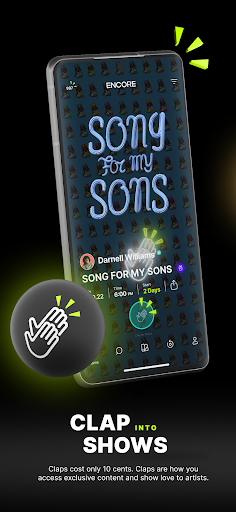 Android application Encore: Interactive Live Music screenshort