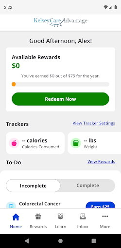 Android application Live Well KelseyCare Advantage screenshort