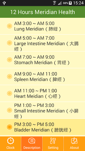 Meridian Health Clock Screen 2
