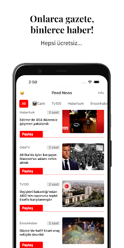 Posd News -Canlı haber TVleri Screen 3