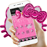 Pink Kitty Bowknot Theme icon