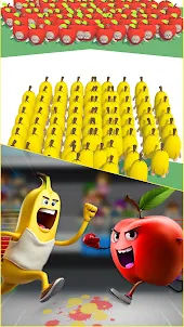 Banana Survival Rush! Merge It