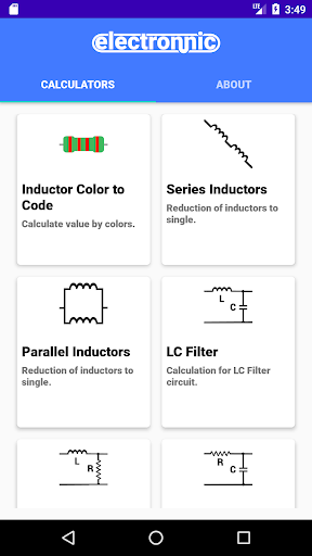 Android application Electronic Toolbox-electronnic screenshort