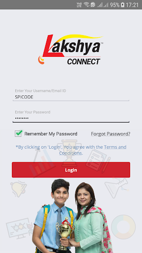 Android application Lakshya Connect screenshort