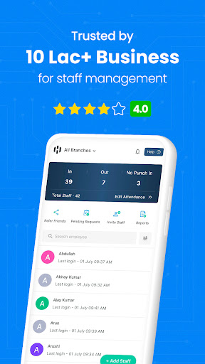 Android application SalaryBox: Attendance, Payroll screenshort