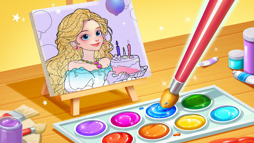 Screenshot of Princess Game Fantasy Coloring