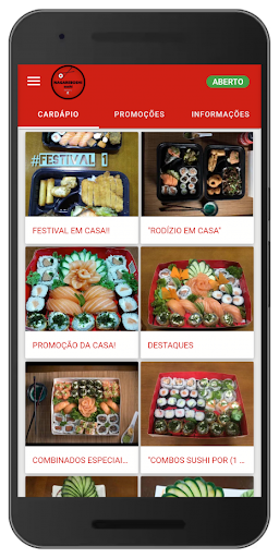 Android application Nagareboshi Sushi Saúde screenshort