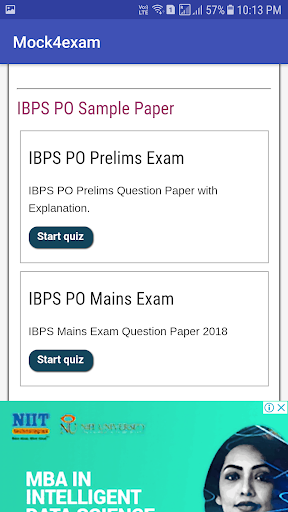 Mock4exam Online Learning Apps Screenshot 2 - AppWisp.com