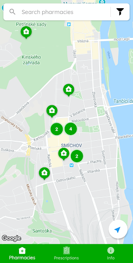 Screenshot of Czech Pharmacies