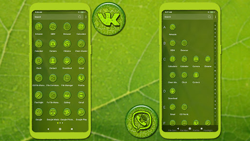 Green Leaf Drop Theme