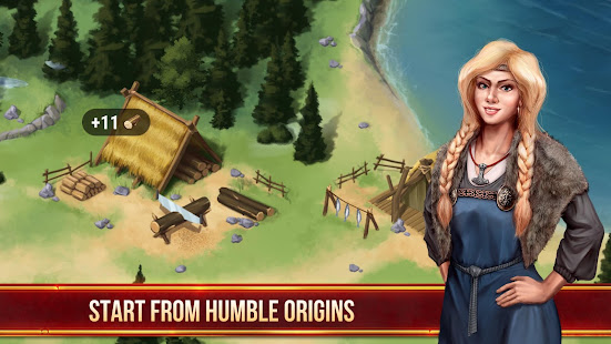 Vikings Odyssey - Build Village apktreat screenshots 1
