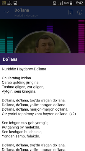 Nuriddin Haydarov qoshiqlari