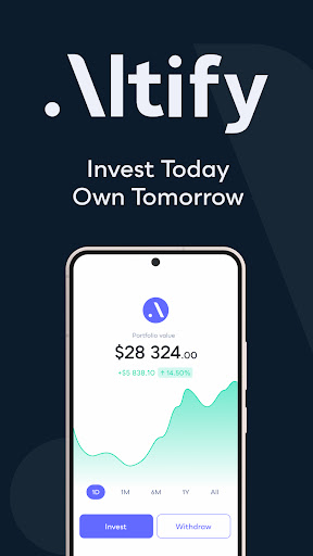 Android application Altify - Crypto Investment Hub screenshort