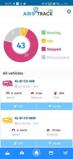Android application Airo Track 140 screenshort