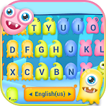 Cover Image of Download Tricky Cute Monsters Keyboard  APK