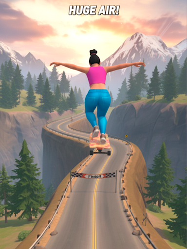 Downhill Skate Race screenshot 15