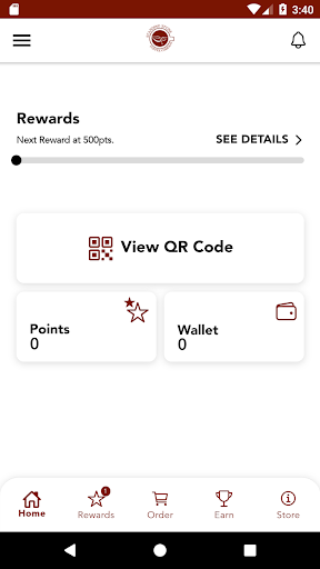 Android application Standing Stone Rewards screenshort