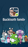 screenshot of GO SMS Pro BuckTooth Sticker