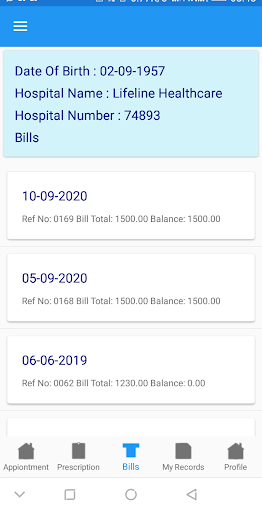 EHEALTHPROMOBILE Screen 2