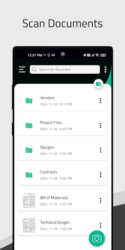 Android application SpronoScan screenshort
