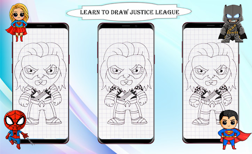How to draw Justice League