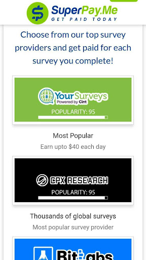 SuperPayMe: Paid Cash Surveys 16