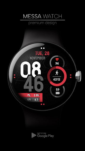 Android application Sport watchface digital NY screenshort