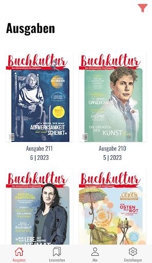Android application Buchkultur screenshort