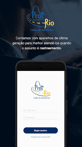 Android application PROT RIO Rastreamento screenshort