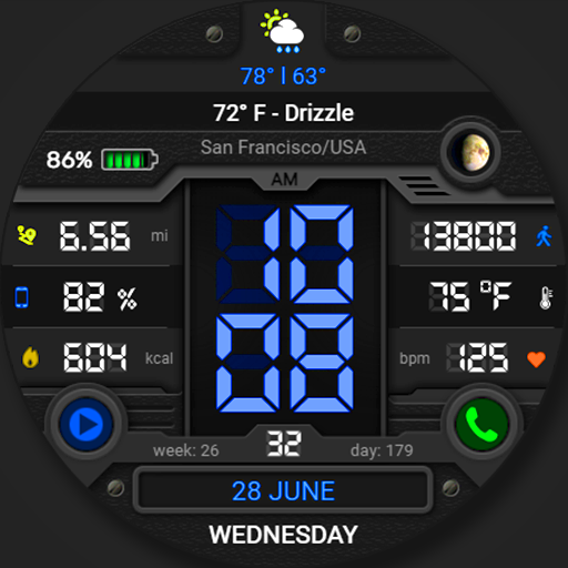 WFP 051 Retro watch face Logo