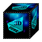 Cover Image of Herunterladen 3D Cyan Icon Pack  APK