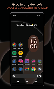 Darkful - Icon Pack لقطة شاشة