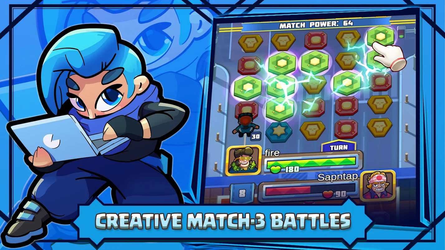 PuzzleWars: Match-3 Battles
